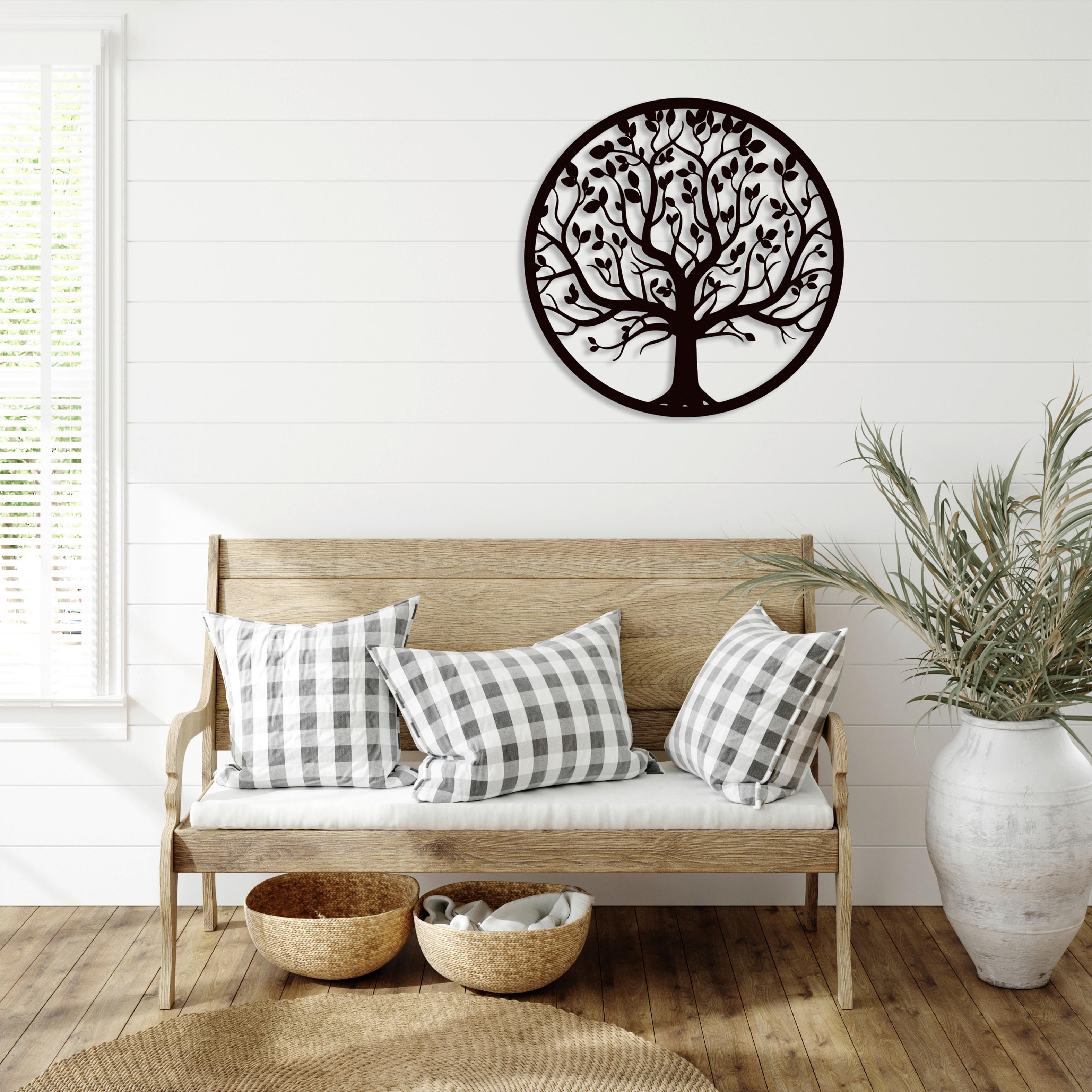 DEKORACE NA ZEĎ TREE - černá, Konvenční, kov (40cm) - Modern Living