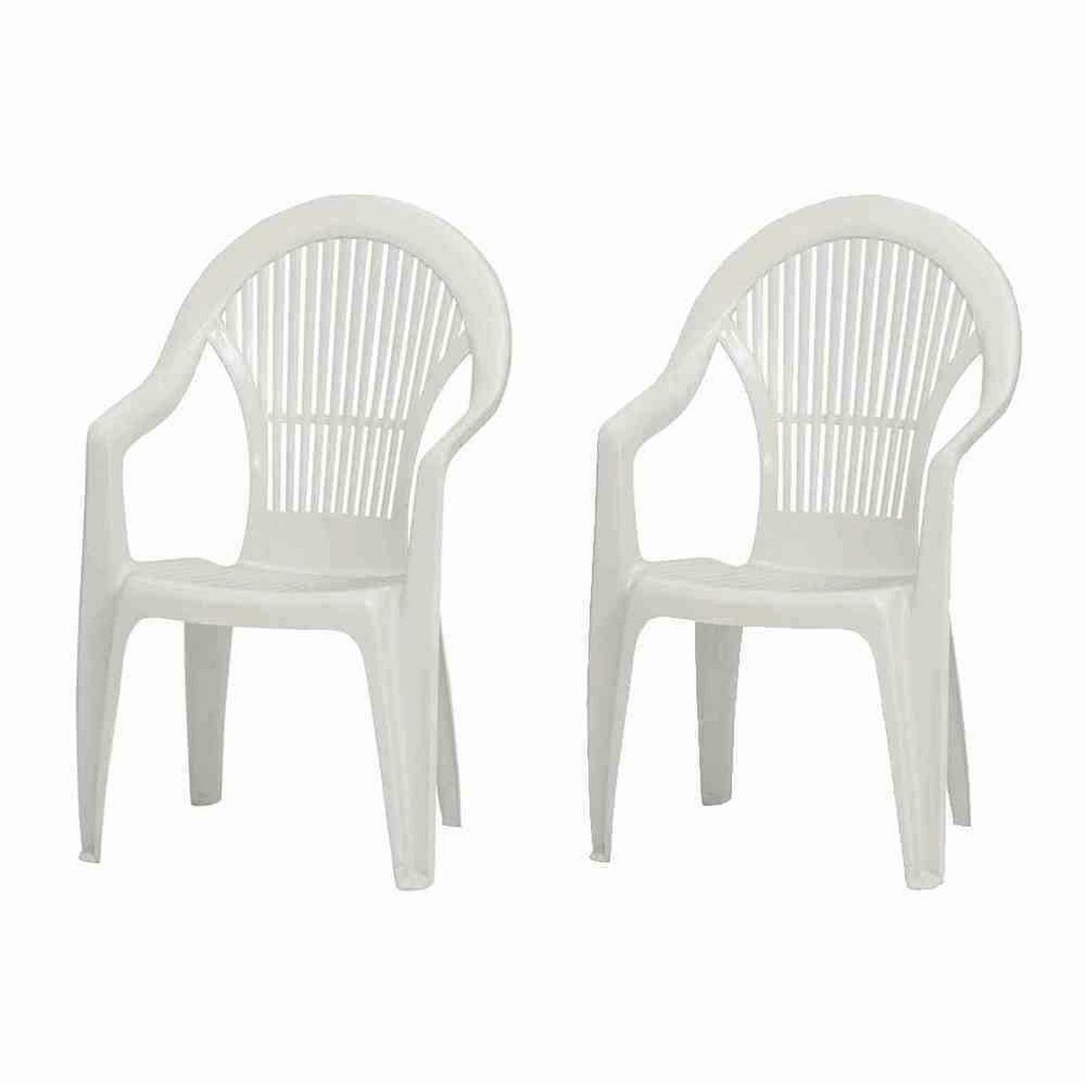 Stapelsessel M73533 - Weiß, KONVENTIONELL, Kunststoff (54/93/57cm) - Siena Garden