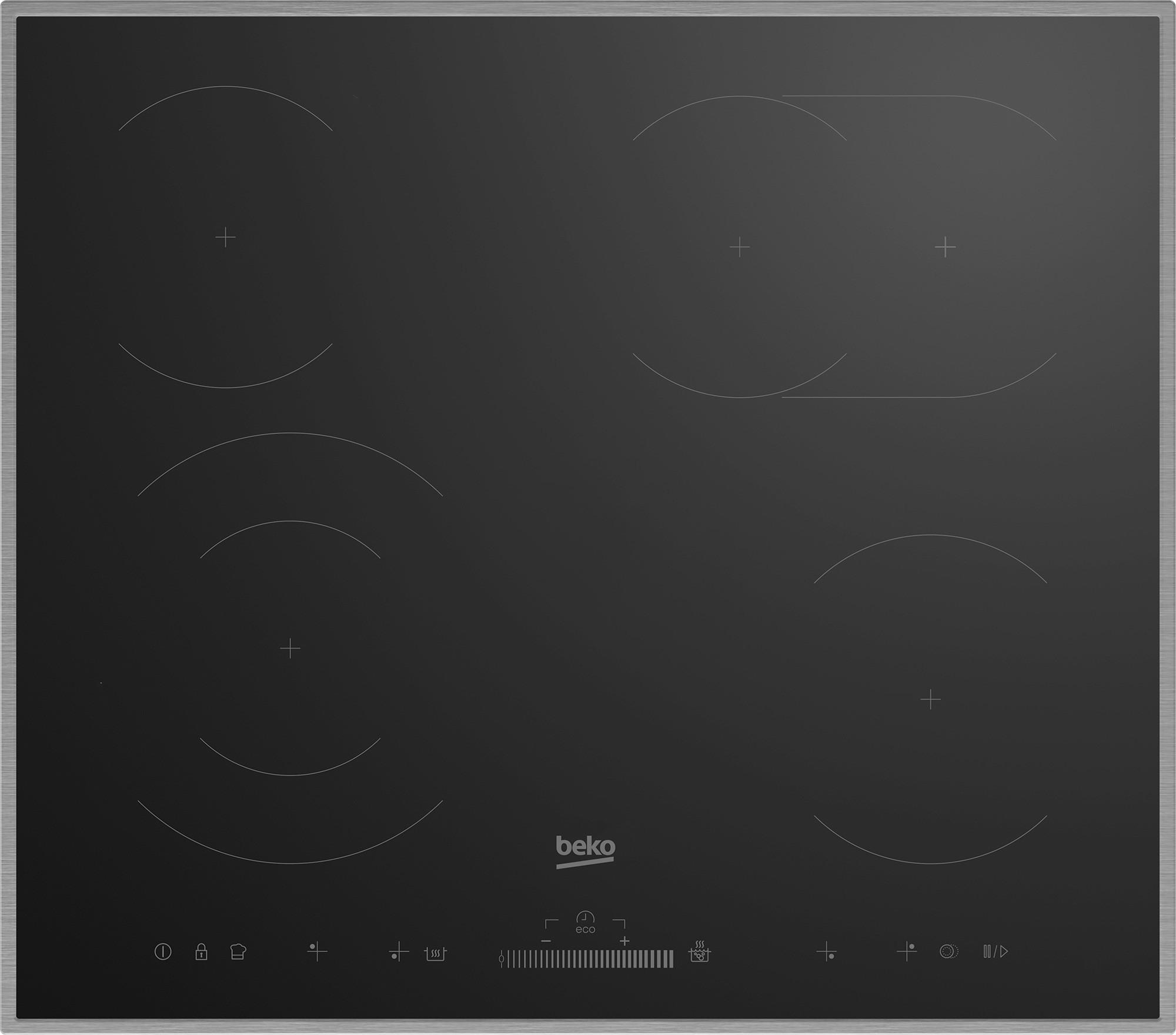 Glaskeramikkochfeld Hic64503tx              -Beko- - Basics, Metall (58,2/3,7/51,2cm) - Beko