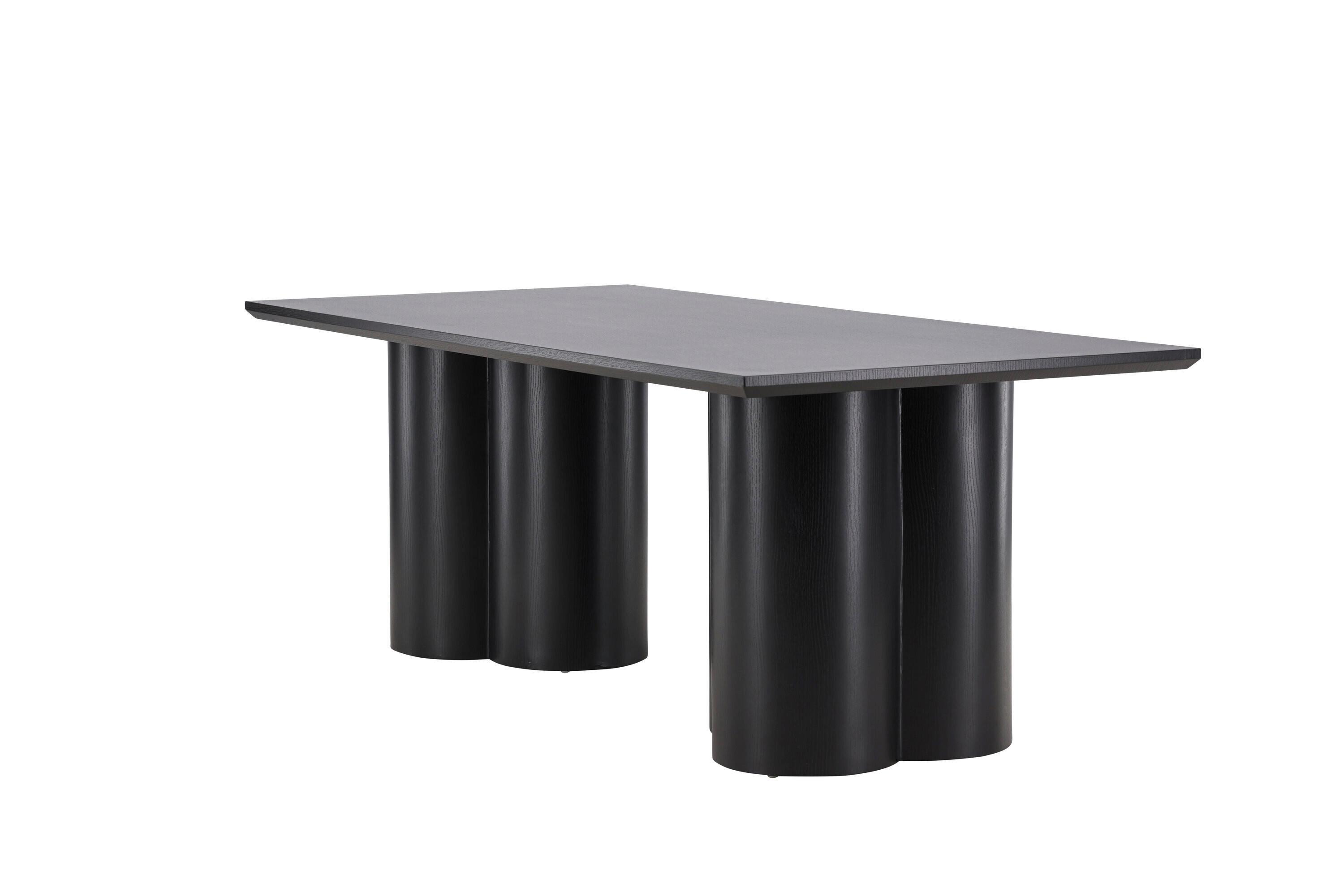 ESSTISCH Olivia, Schwarz B: 210 cm - Schwarz, MODERN, Holz (210/100/75cm) - Livetastic