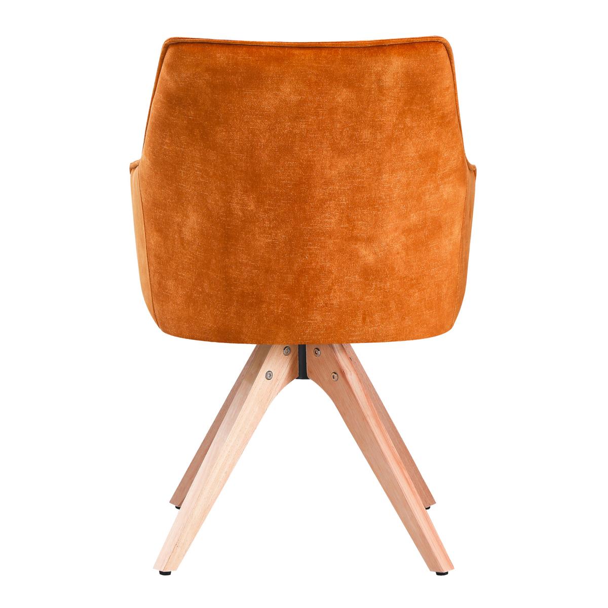 Vierfußstuhl Lisa Gold Echtholz Beine - Goldfarben/Naturfarben, KONVENTIONELL, Holz/Textil (62/83/63cm)