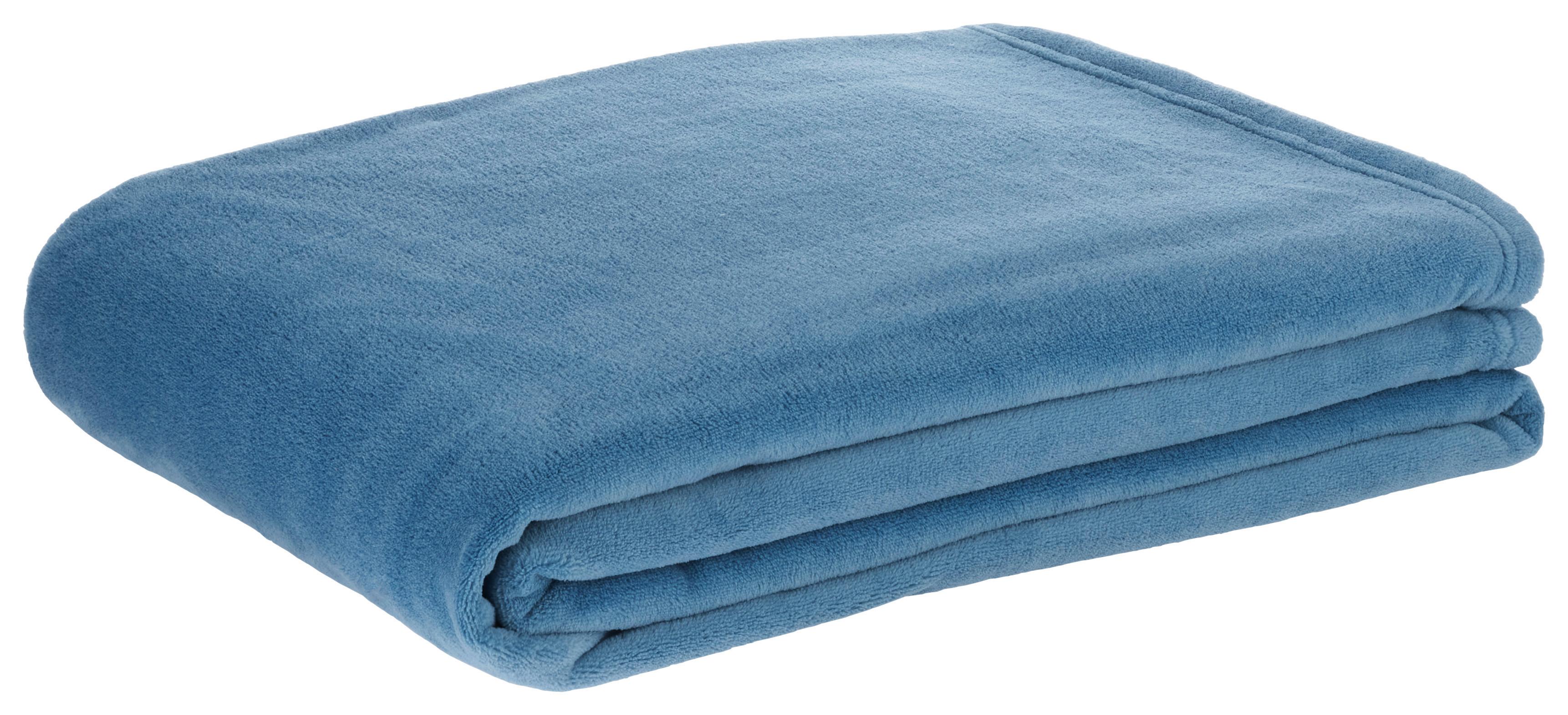 Mäkká Deka Kuschelix, 140/200cm, Modrá - modrá, textil (140/200cm) - Modern Living