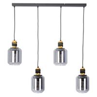 Pendelleuchte 30990408 Ando - Grau, Design, Glas (78/25/60cm) - Globo