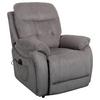 Relaxsessel Mario Webstoff Dunkelgrau, B: 89 Cm - Dunkelgrau/Schwarz, MODERN, Textil/Metall (89/107/94cm) - James Wood