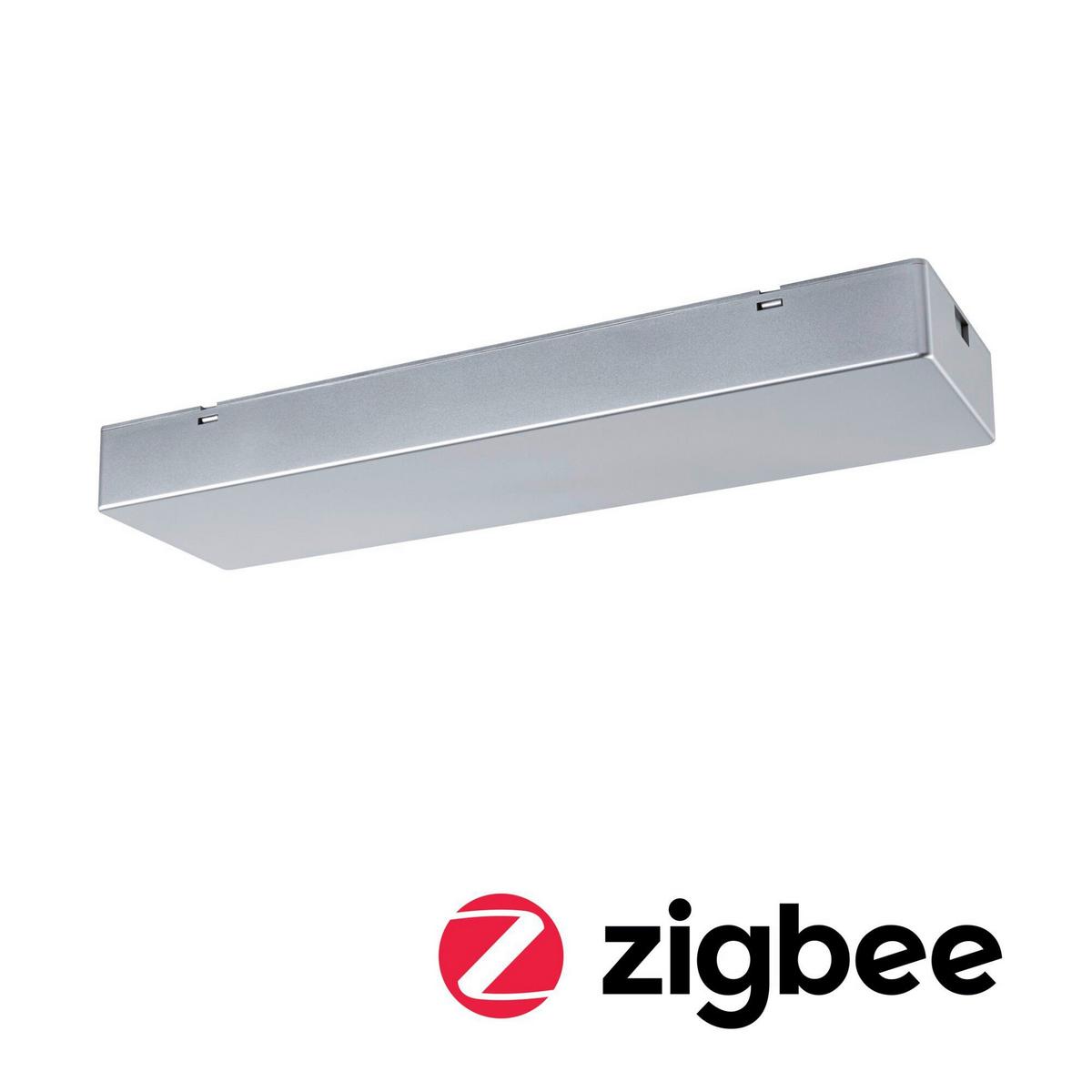 Schienensystem-einspeiser Linion Chromfarben B: 10 Cm - Chromfarben, Basics, Kunststoff (36,5/10/4cm) - Paulmann