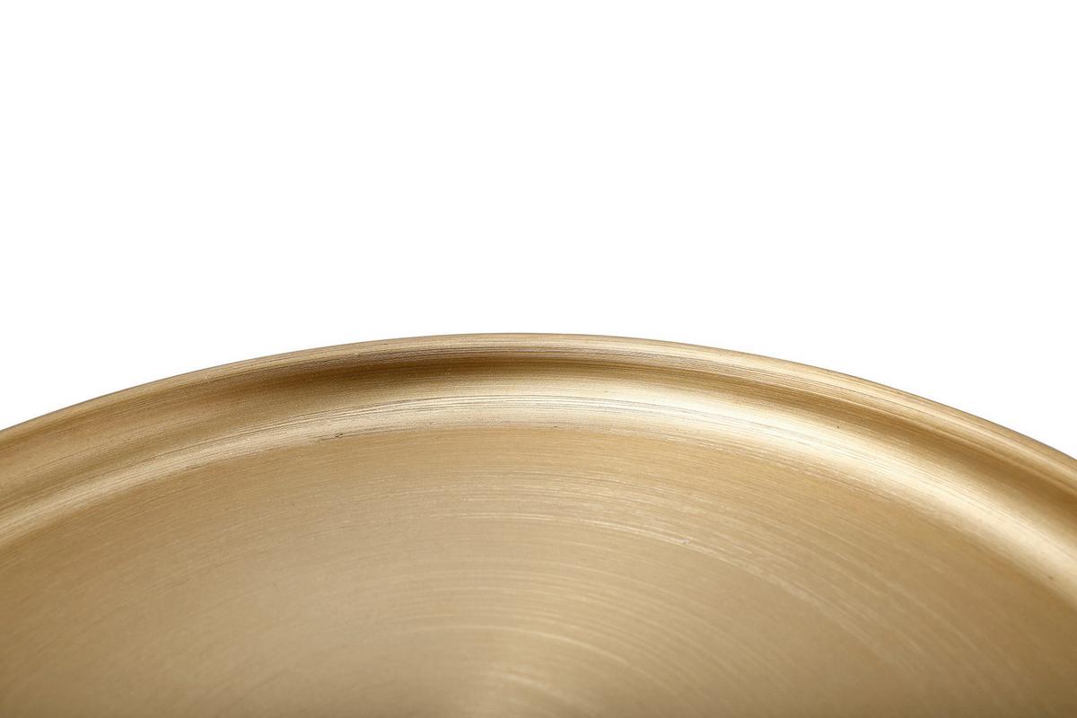 Beistelltisch Art Deco 175 Goldfarben/koralle B: 31,5 Cm - Koralle/Goldfarben, Design, Metall (31,5/46,5cm) - Kayoom