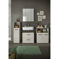 Badezimmer Ice Kaschmir B: 150cm - Kaschmir/Schwarz, Trend, Glas/Holzwerkstoff (150cm) - MID.YOU