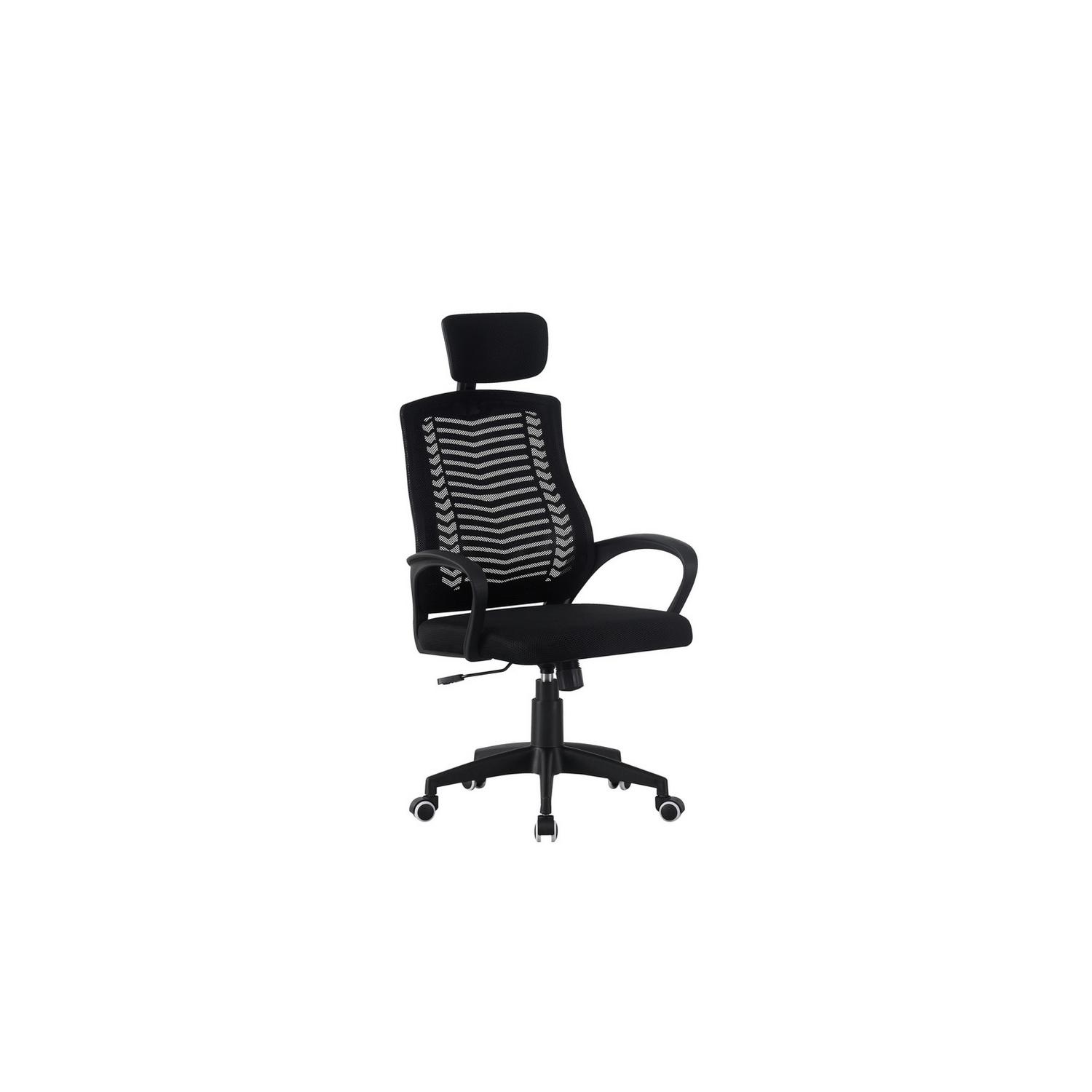 Drehstuhl Nizza NEW Schwarz 68x123x57 cm
