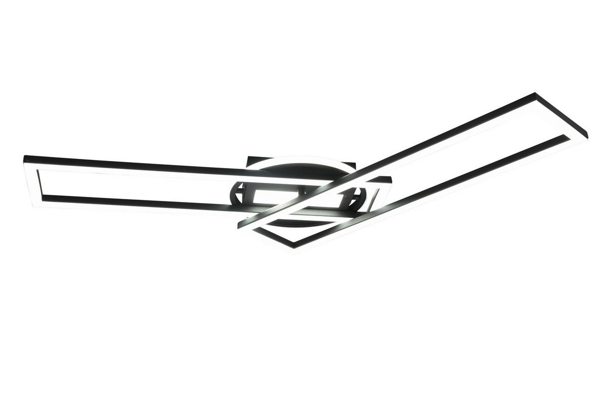 LED-Deckenleuchte R67183132 Twister - Schwarz, Basics, Metall (90,5/24,5/8,5cm)