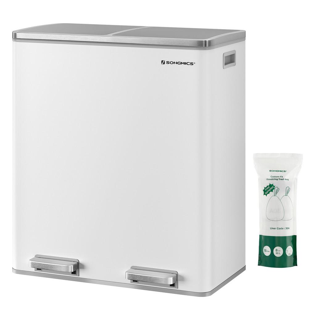 Abfallsammler Weiß B: 58,5 cm