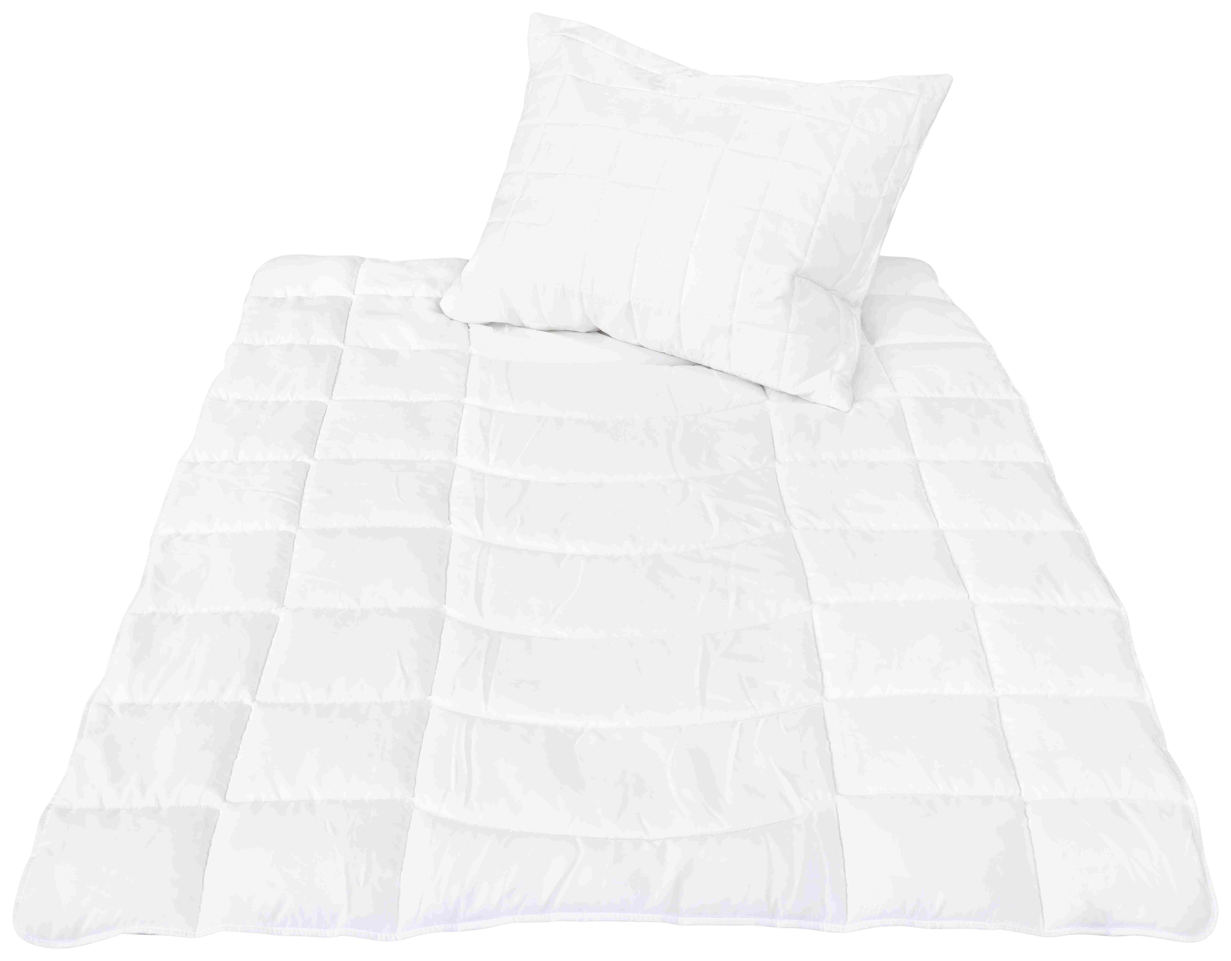 Prošívaná Přikrývka Antibacterial, 140/200 Cm - bílá, Konvenční, textil (0,8kg)