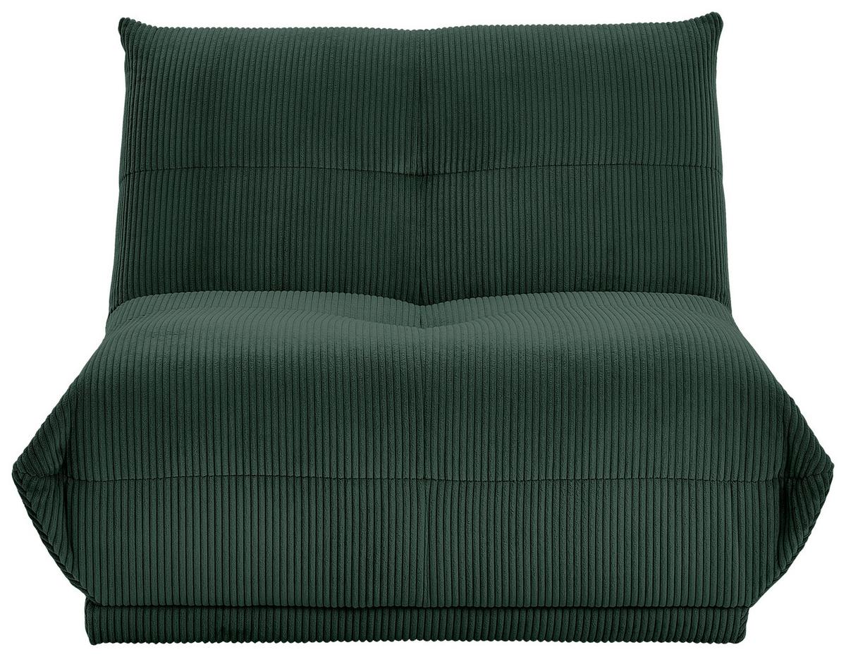 Modul Sofa Giselle 2er-Sofa B: 105 cm Cord Dunkelgrün - Dunkelgrün, Trend, Textil (105/80/112cm) - Livetastic