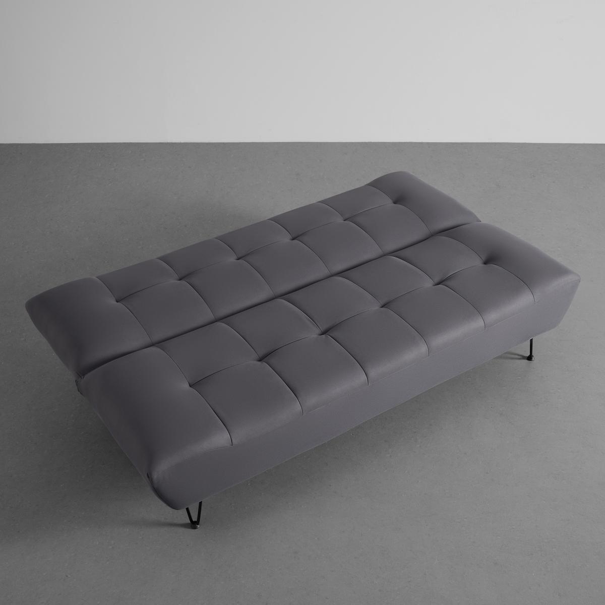 Rozkladacia pohovka GELI - čierna/tmavosivá, Modern, kov/drevo (192/88/97cm) - P & B