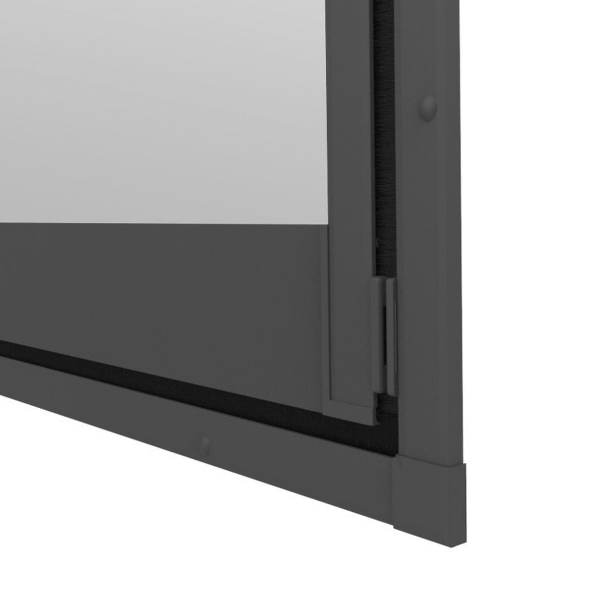 Fliegengitter Tür 100x210 Cm Anthrazit - Anthrazit, Basics, Metall (100/210cm)