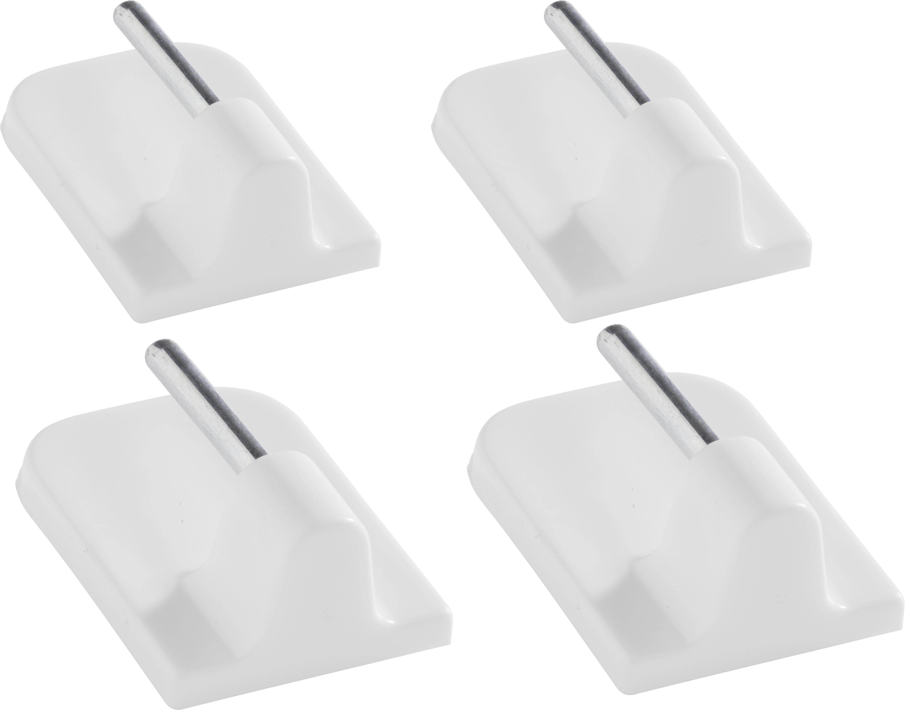 Samolepiaci Háčik Kurt - biela, plast (1/2.3cm) - Modern Living