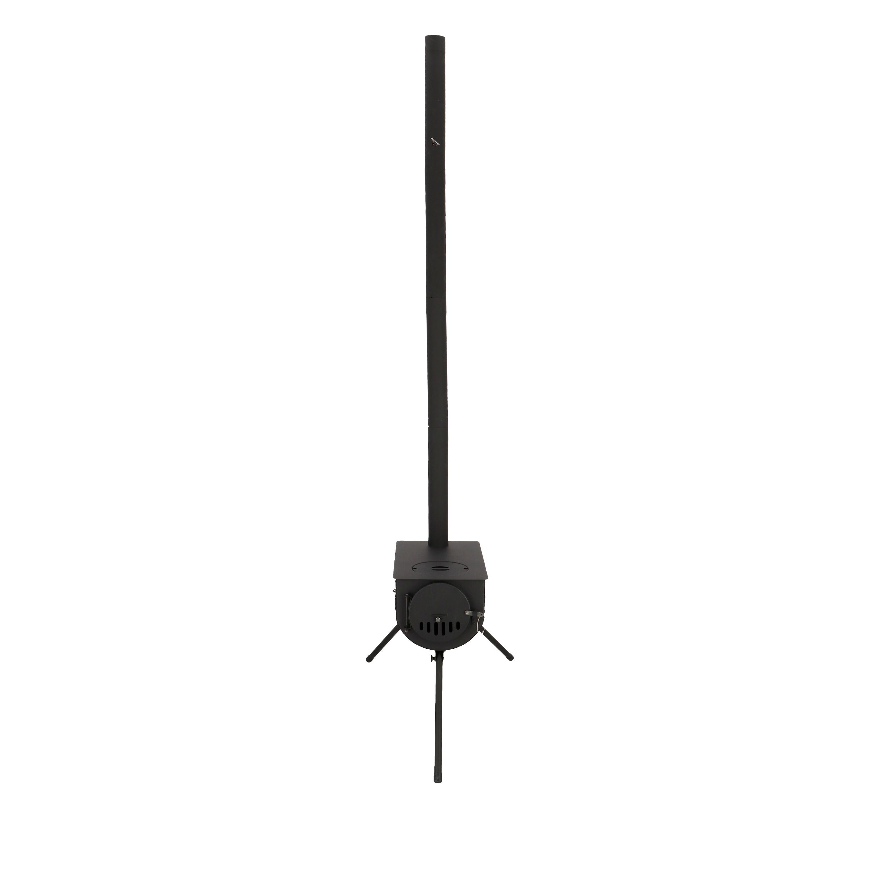 Hüttenofen Metall Outdoor Ofen Ff654 - Schwarz, LIFESTYLE, Metall (87/50/196cm)