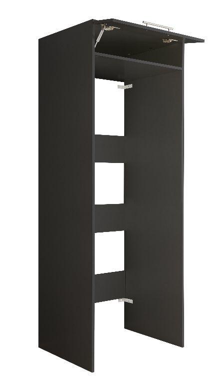 Skříň na pračku a sušičku - antracitová - antracitová, Basics, kompozitní dřevo (67,5/200/67,5cm)
