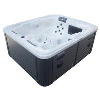 Whirlpool Adria, mit Abdeckung + Stiege, 208x175x90 cm - KONVENTIONELL, Kunststoff (208/175/90cm) - Sanotechnik