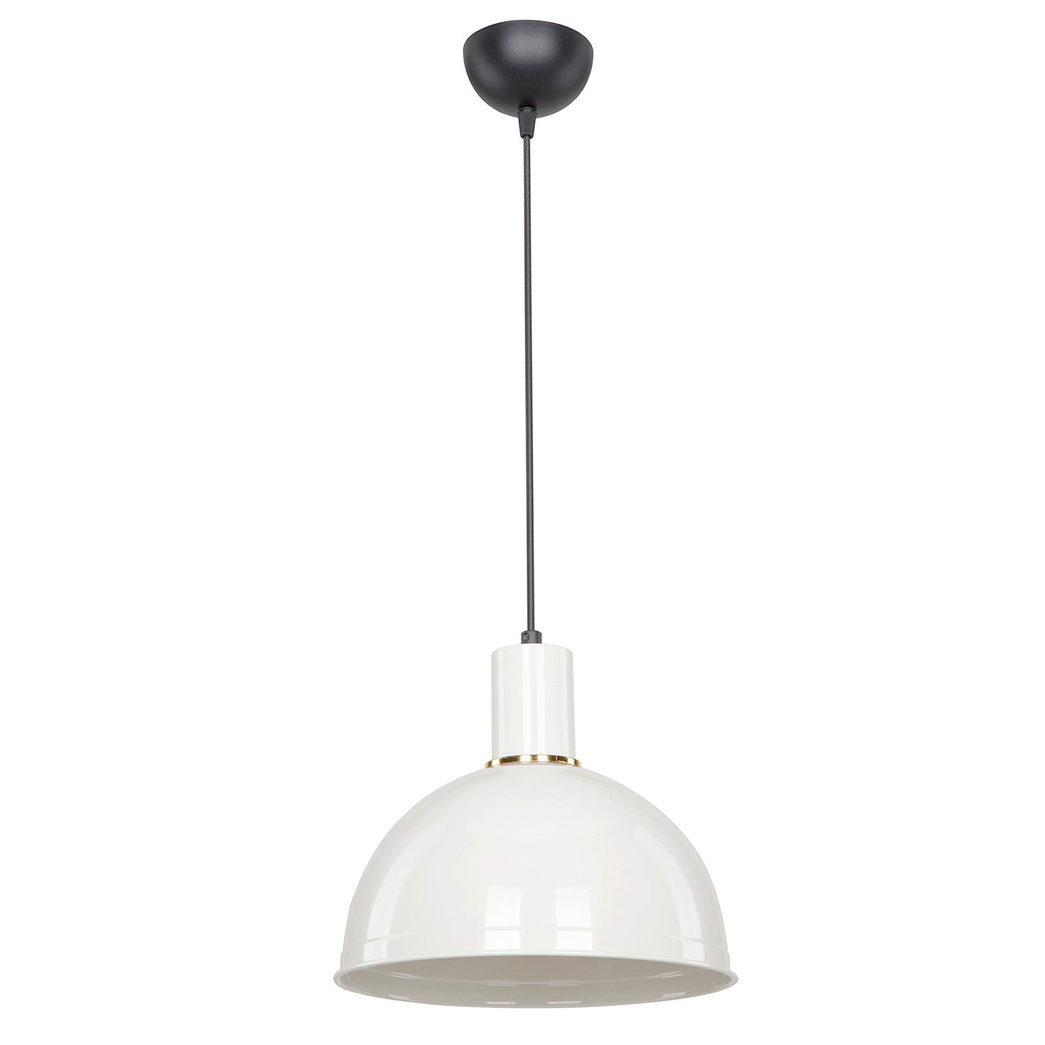 Hängeleuchte 1739/Sa - Goldfarben/Weiß, Basics, Metall (27/90cm)