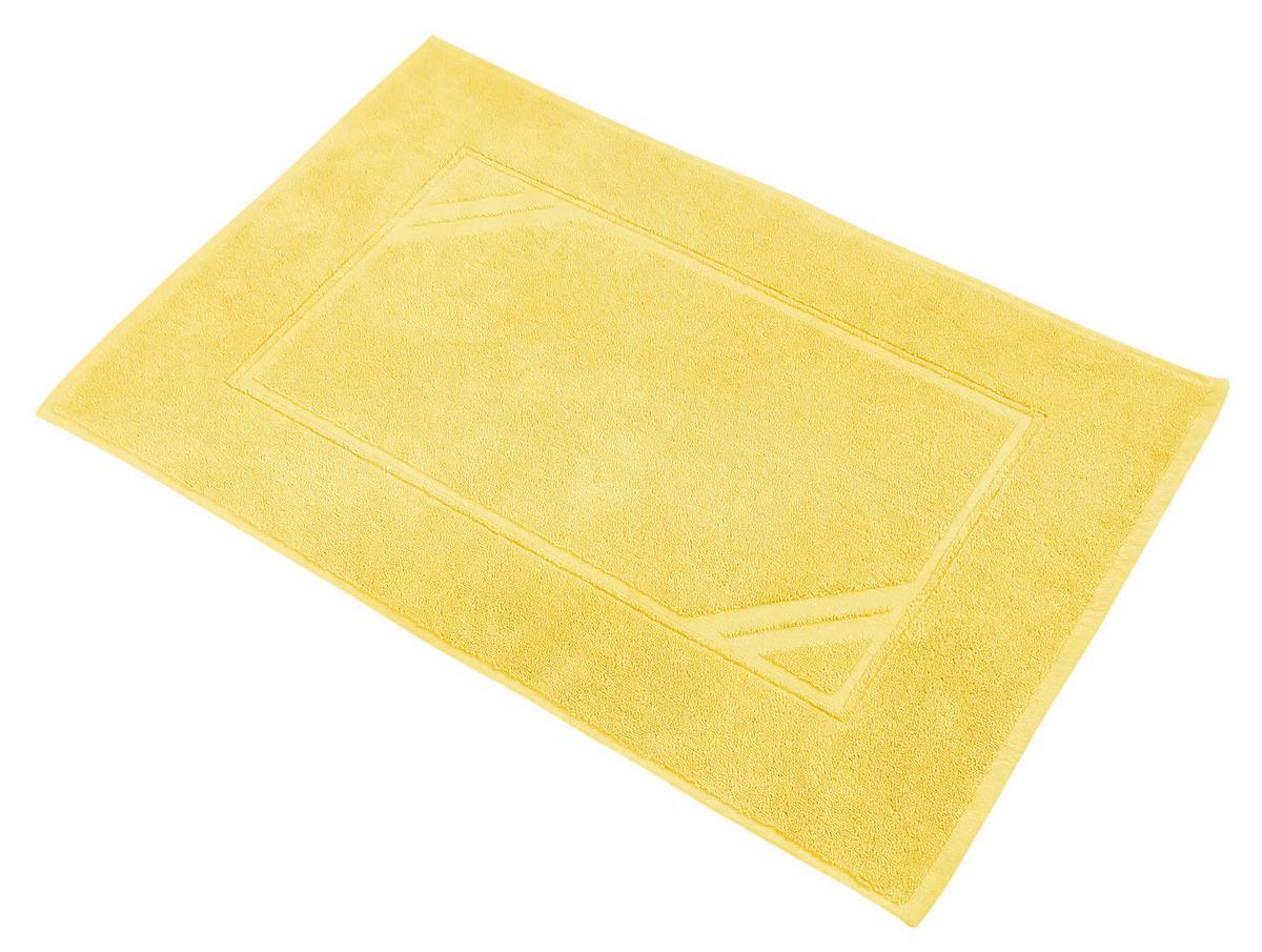 Fürdőszobaszőnyeg Kb. 50/70cm - sárga, Lifestyle, textil (50/70cm) - Framsohn
