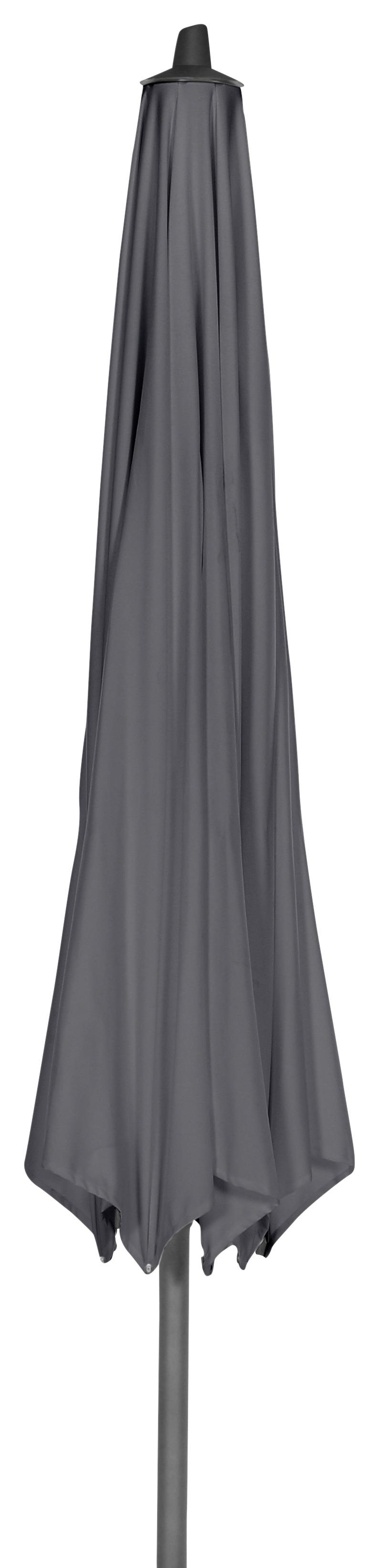 Sonnenschirm Ø 350 cm Anthrazit - Anthrazit, KONVENTIONELL, Textil/Metall - Siena Garden