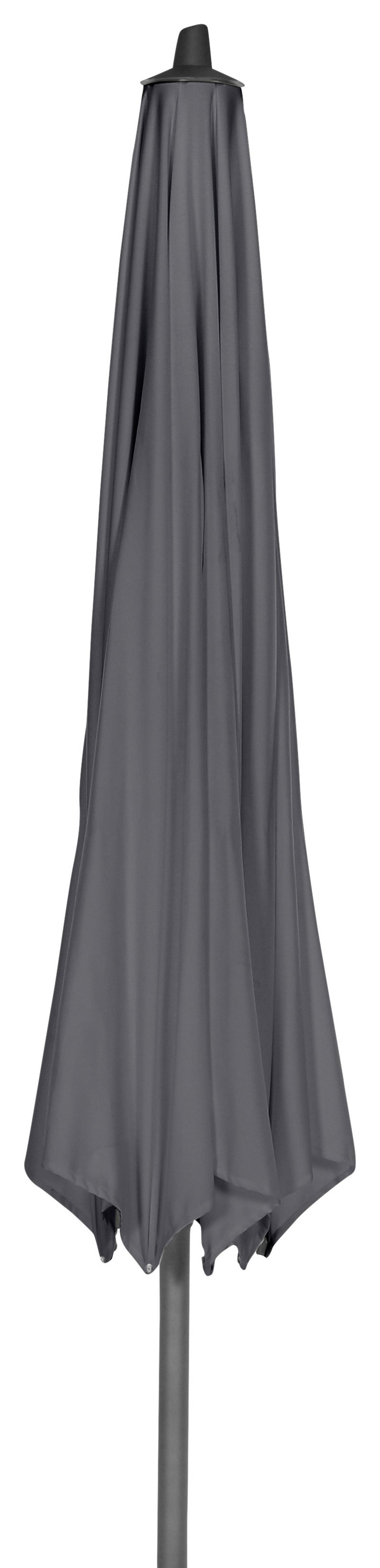 Sonnenschirm Ø 350 cm Anthrazit - Anthrazit, KONVENTIONELL, Textil/Metall - Siena Garden