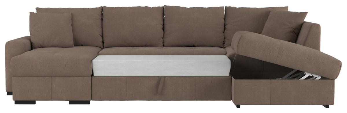 Sarokgarnitúra Bill Mm201 - szürke, Konventionell, textil (173/310/156cm)