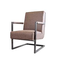 SESSEL Tyler, Taupe, B: 62 cm - Taupe/Schwarz, MODERN, Textil (62/84/70cm) - MID.YOU