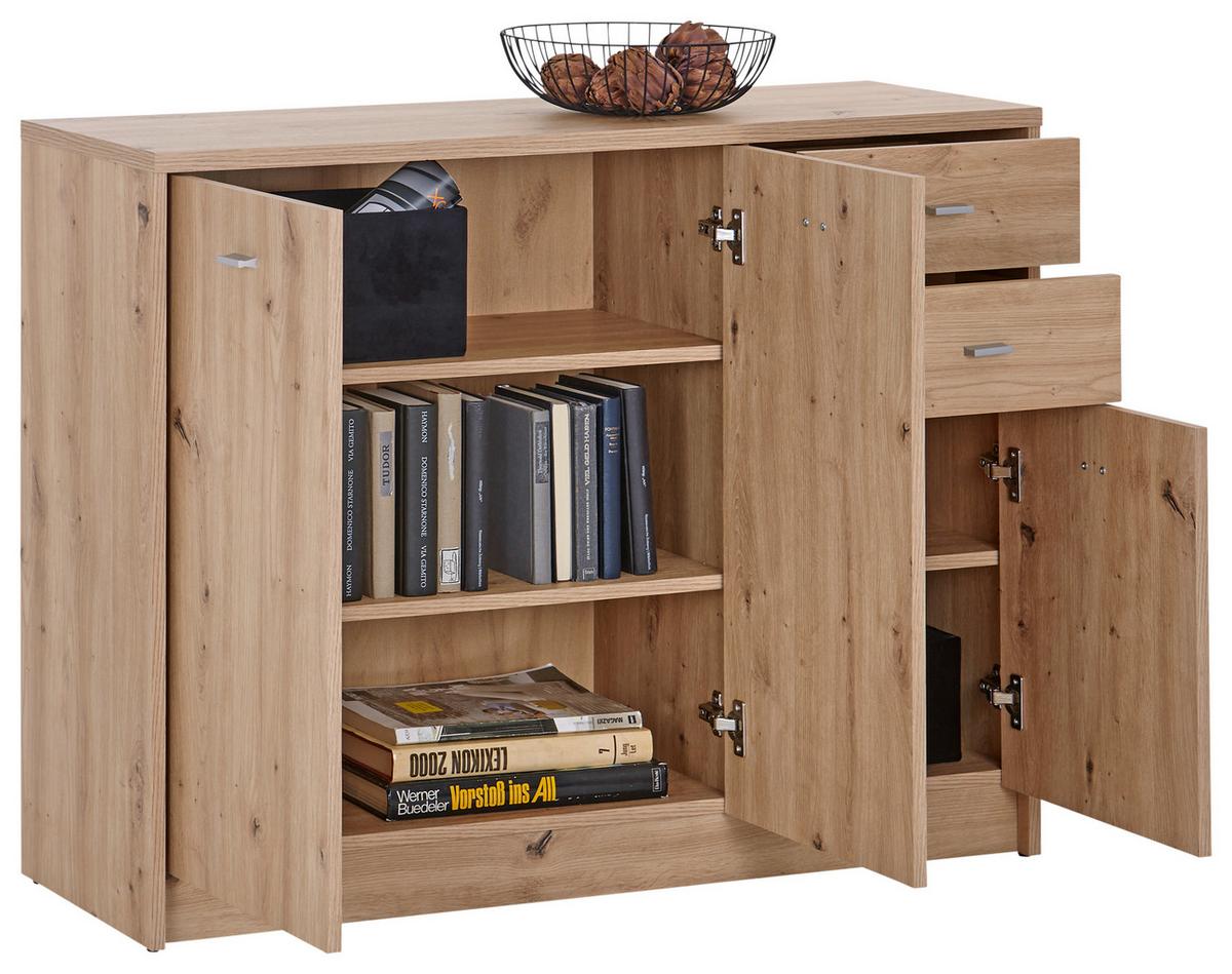 KOMODA 4-YOU NEW YUK05 - dub artisan, Moderní, kompozitní dřevo (109,1/85,4/34,6cm)