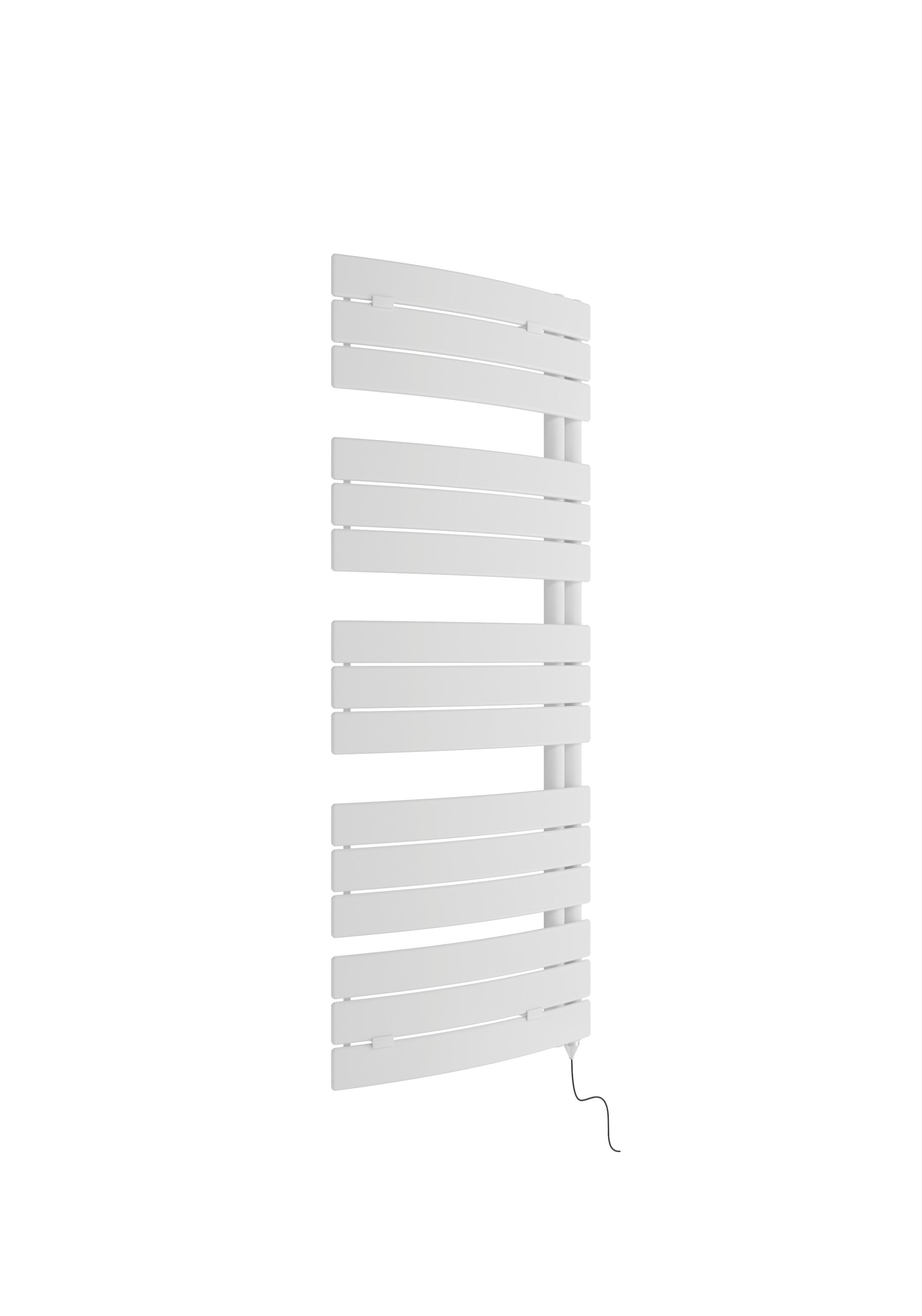 Handtuchheizkörper Contract Bxl 55x138 Cm Gebogen 600 W - Weiß, Basics, Metall (55/138cm) - Sanotechnik