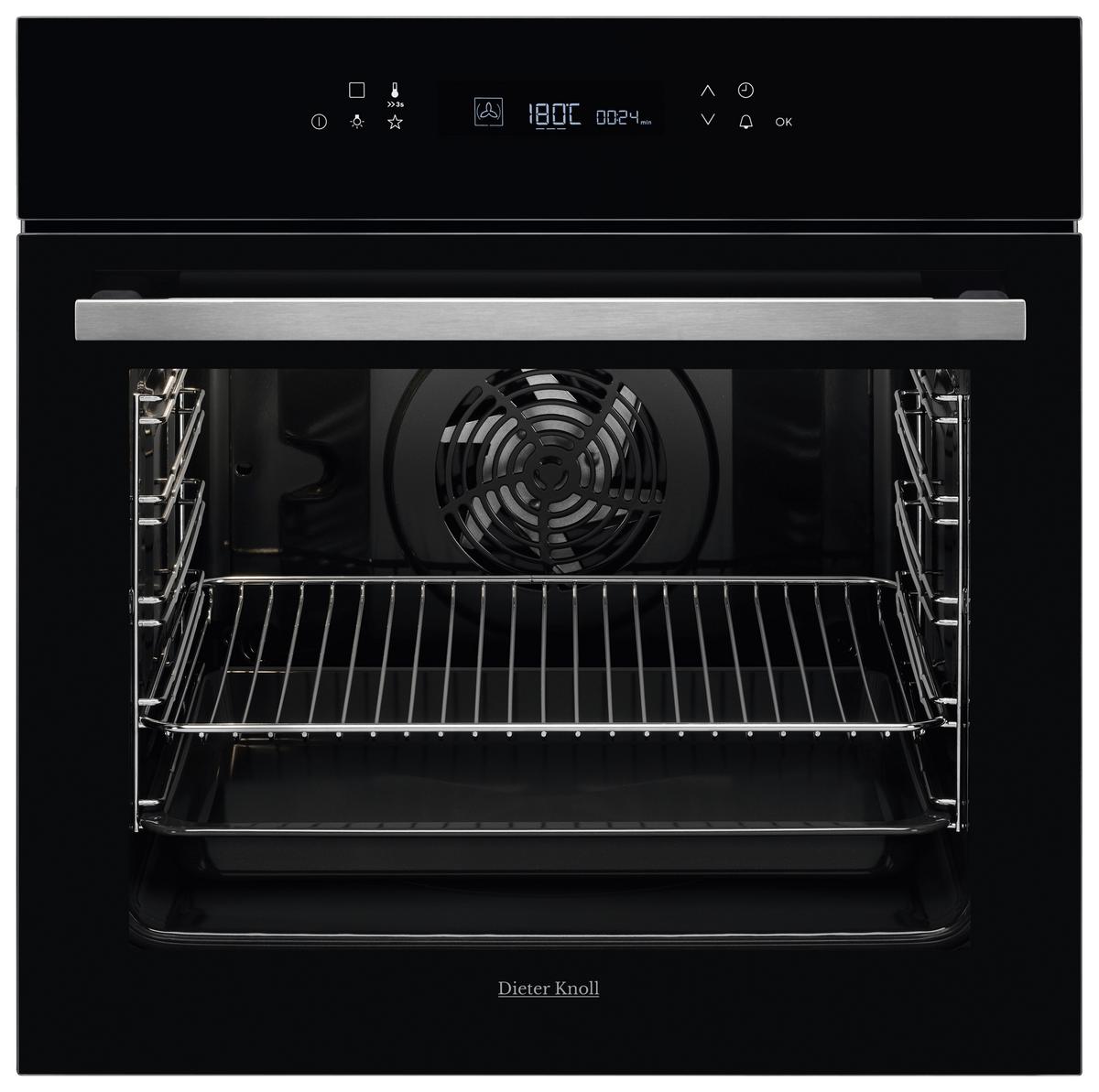 VSTAVANÁ RÚRA DKP39904XK - čierna/farba ušľachtilej ocele, Basics, kov/sklo (59,4/59,4/56,8cm) - Dieter Knoll