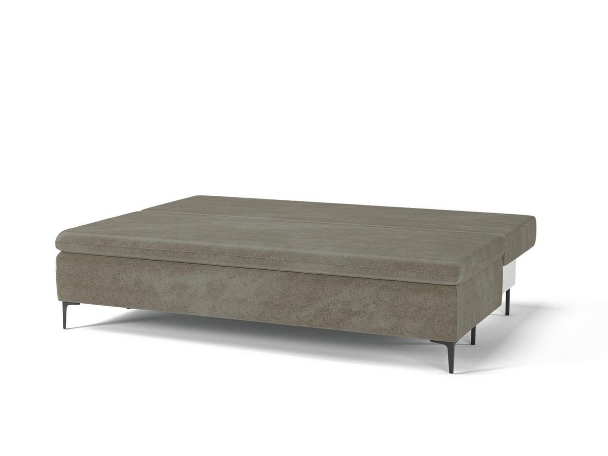 Schlafsofa Roxy Hellbraun B: 200cm - Hellbraun/Schwarz, Design, Textil (200/96/93cm) - MID.YOU