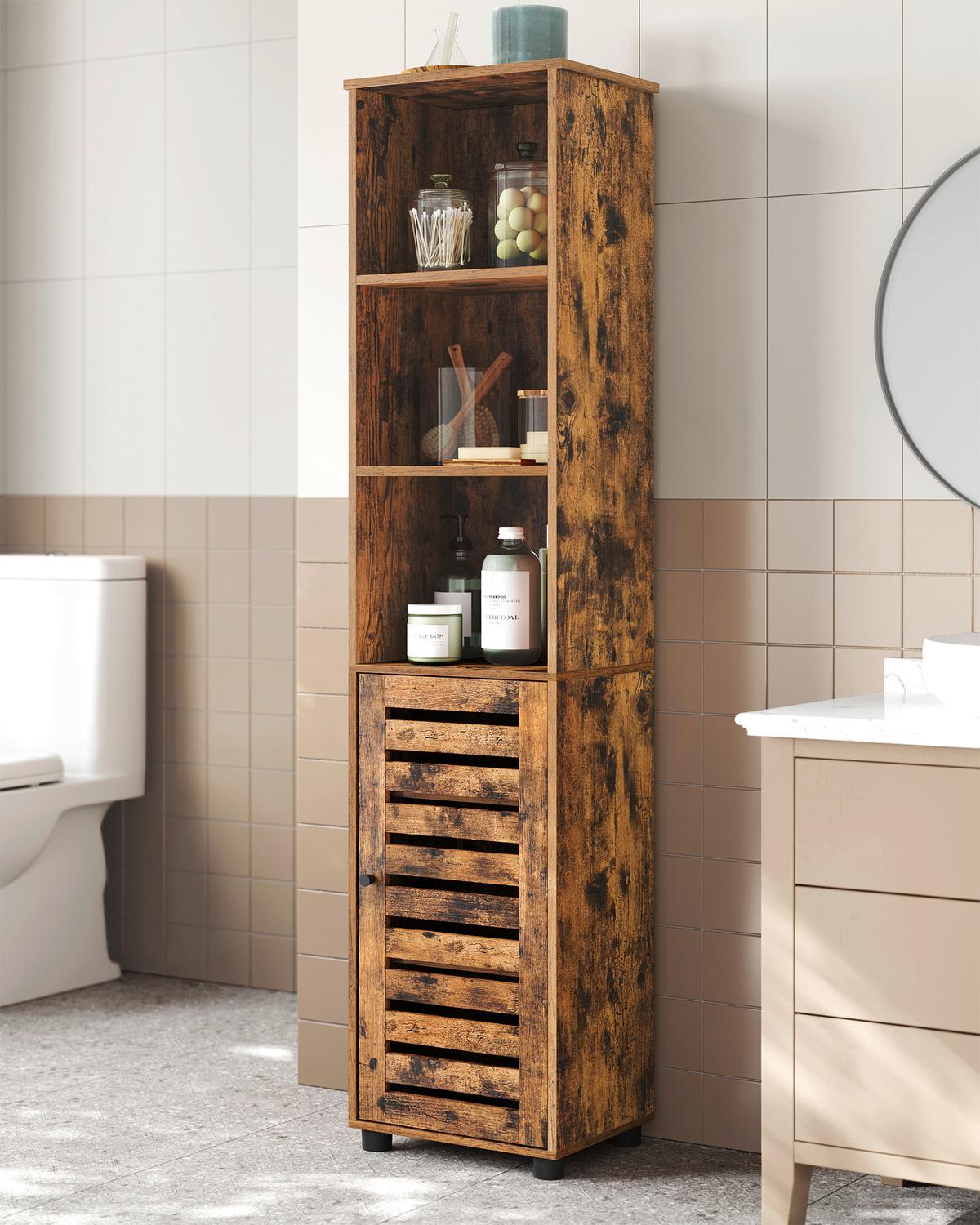 Hochschrank Bbk160x01v2 - Schwarz/Braun, Trend, Holzwerkstoff (40/167/30cm) - MID.YOU