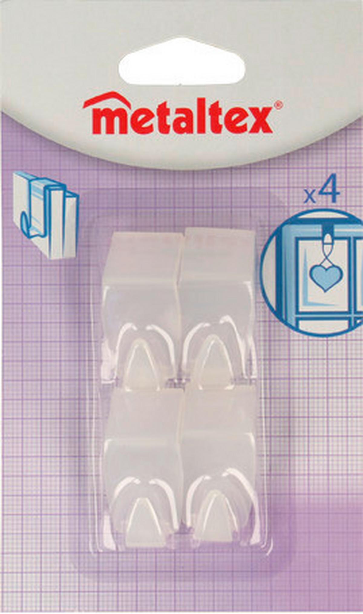 Tür- Und Fensterhakenset Mali Bxhxt:  9,5x16x2,8 Cm - Transparent, Basics, Kunststoff (9,50cm) - Metaltex