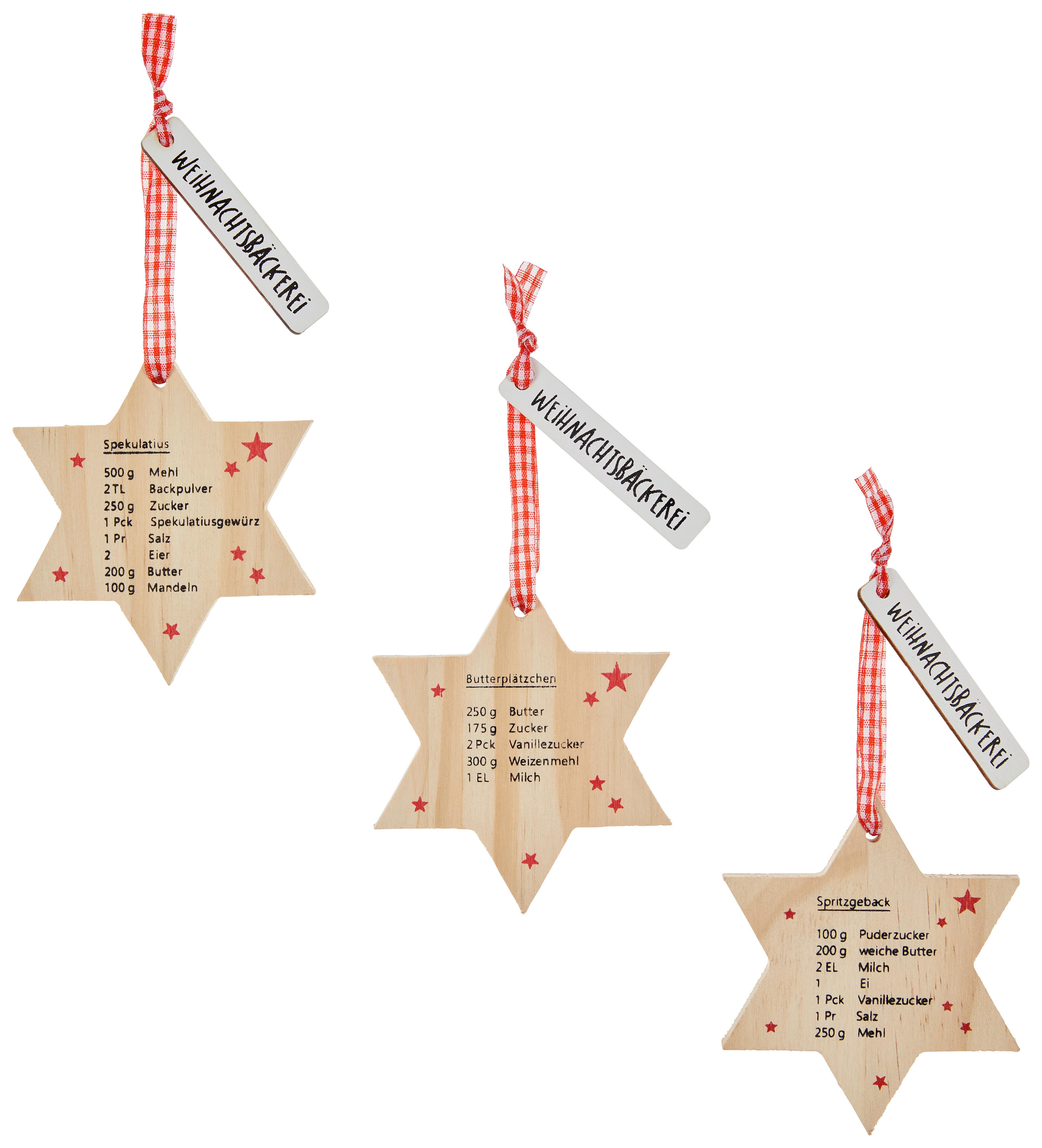 Dekostern Sila - Naturfarben, MODERN, Holz (8,5/1/8,5cm)