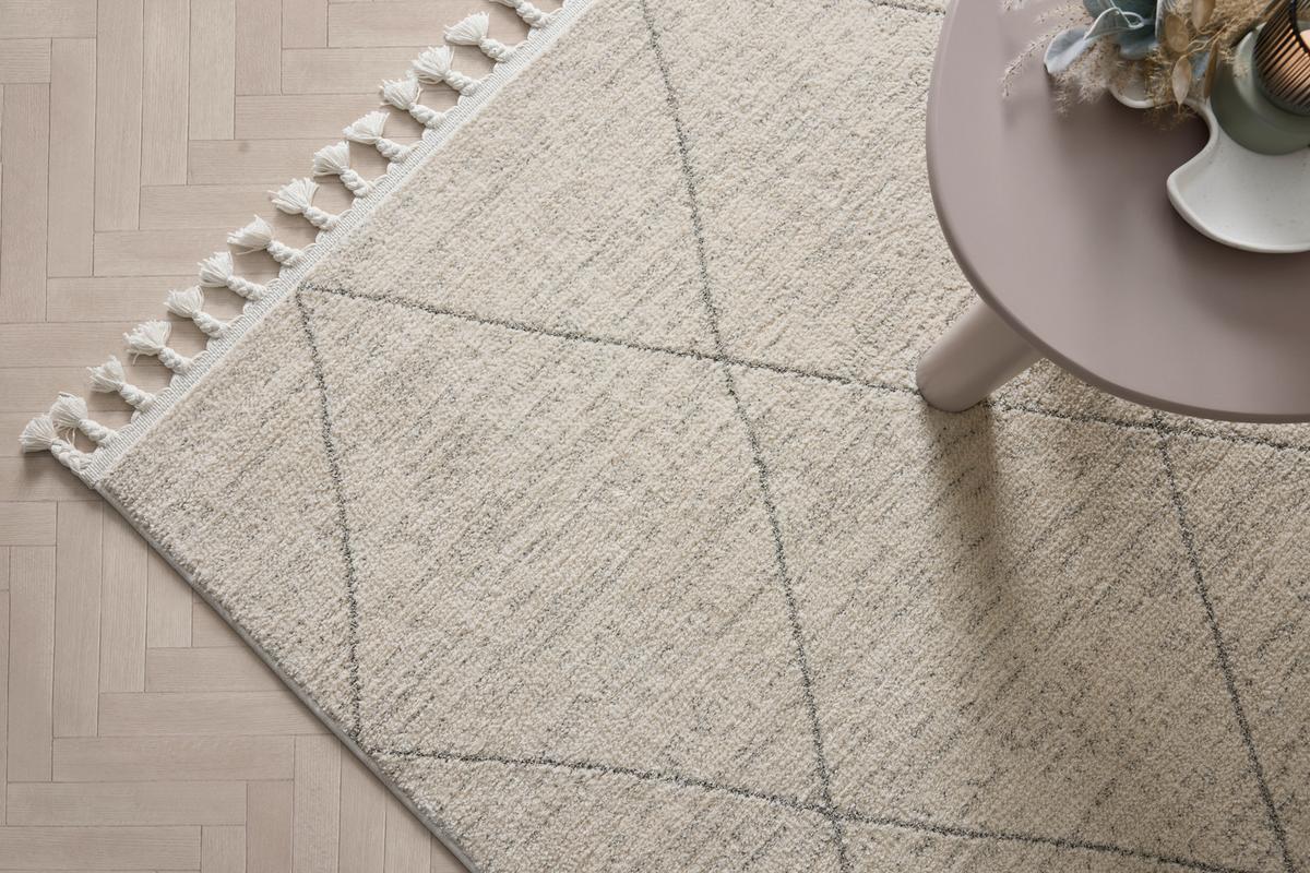 TKANÝ KOBEREC ADJER 3 - alabastrová/svetlosivá, Modern, textil (160/230cm) - Mömax