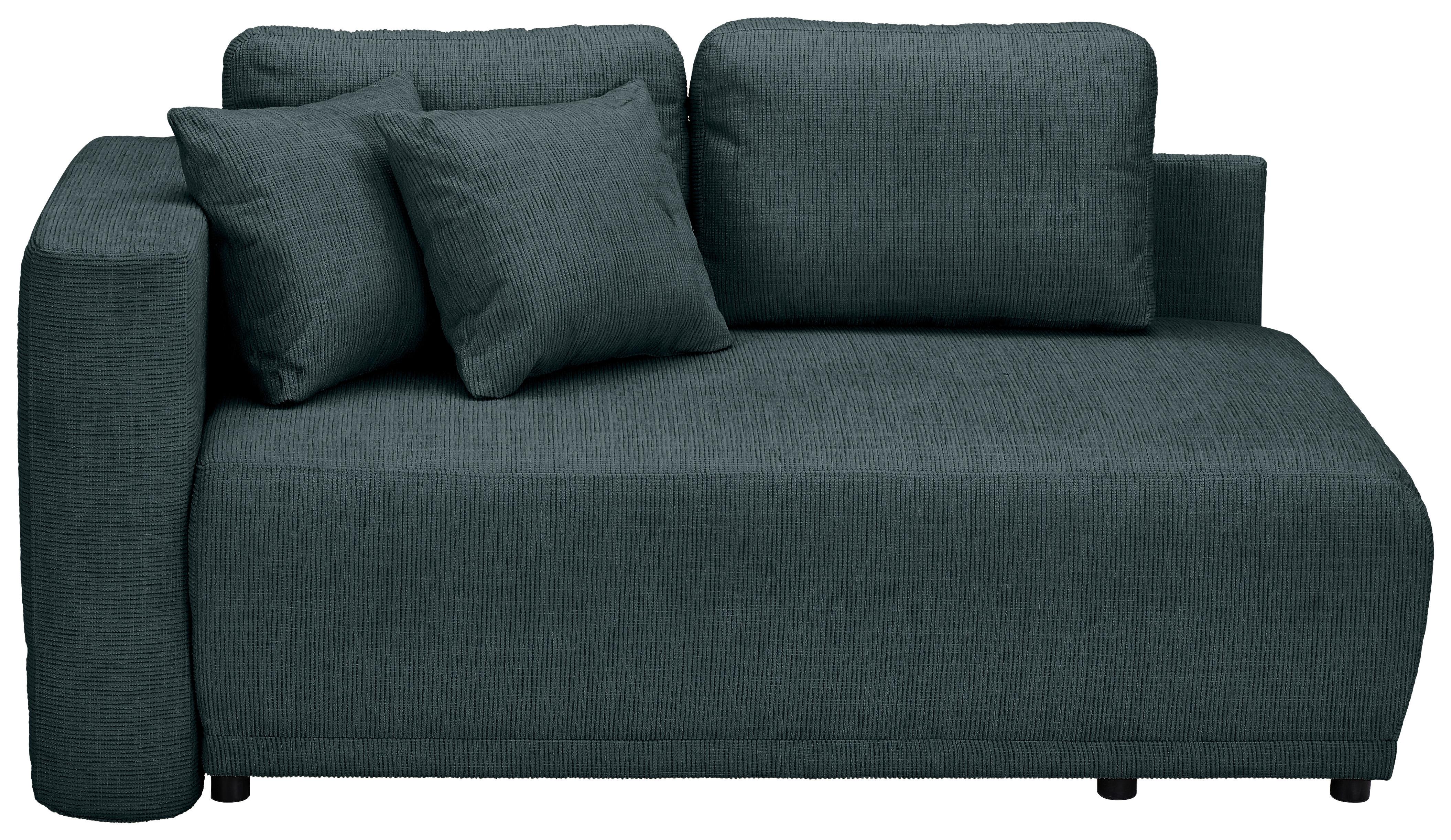 CHAISELONGUE NELLO - Schwarz/Dunkelblau, KONVENTIONELL, Textil (93/73/171cm) - MID.YOU