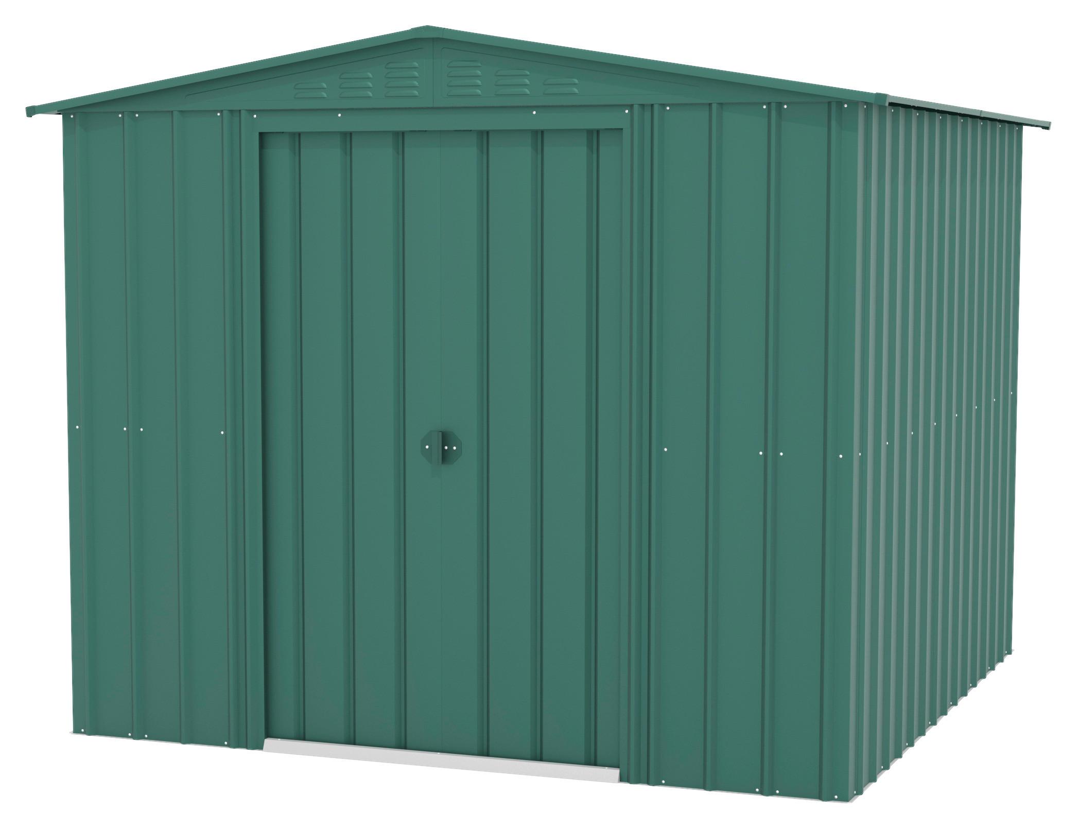 Gerätehaus ohne Boden 245x198x247 cm - Dunkelgrün, Basics, Metall (245/198/247cm)