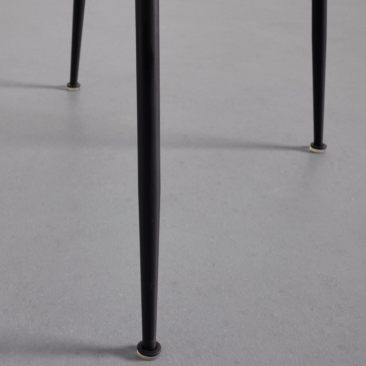 Jedálenská stolička NELE sivá - čierna/sivá, Modern, kov/drevo (43/83/56cm) - P & B