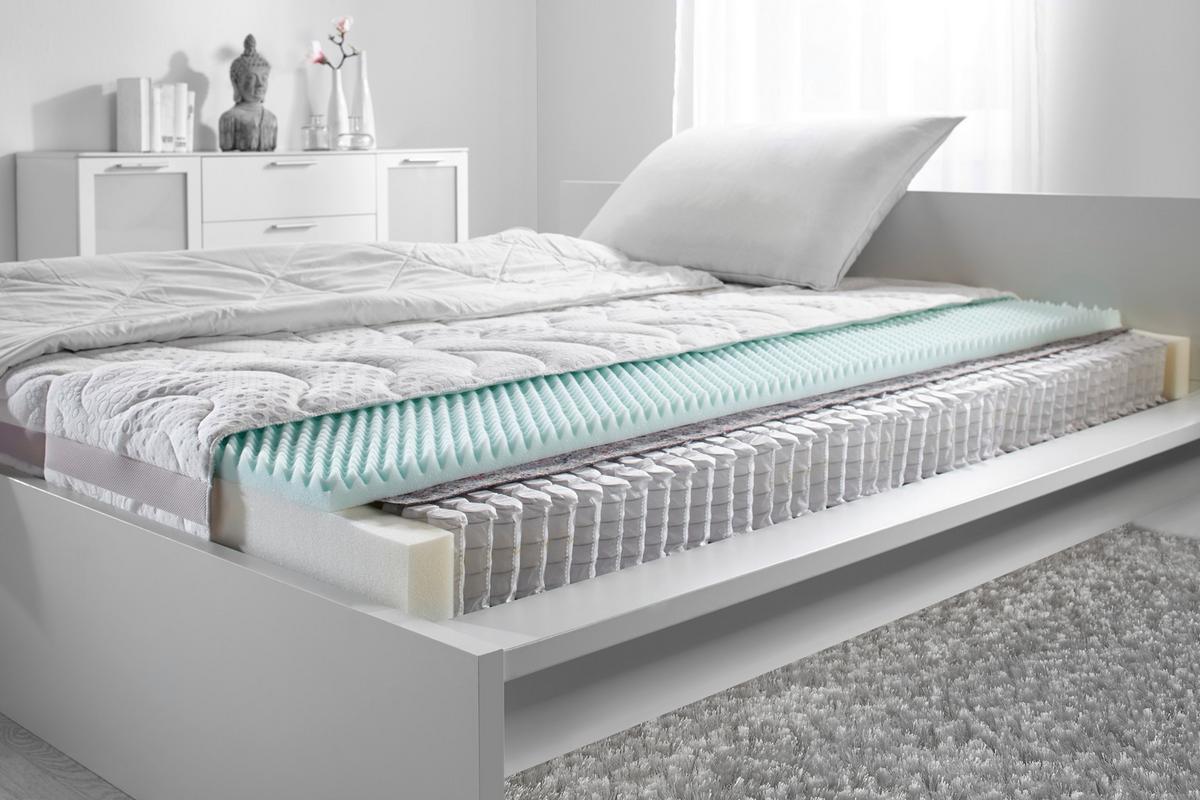 Taštičkový matrac TREVI 140/200 cm, H3 - biela, textil (140/200cm) - Premium Living