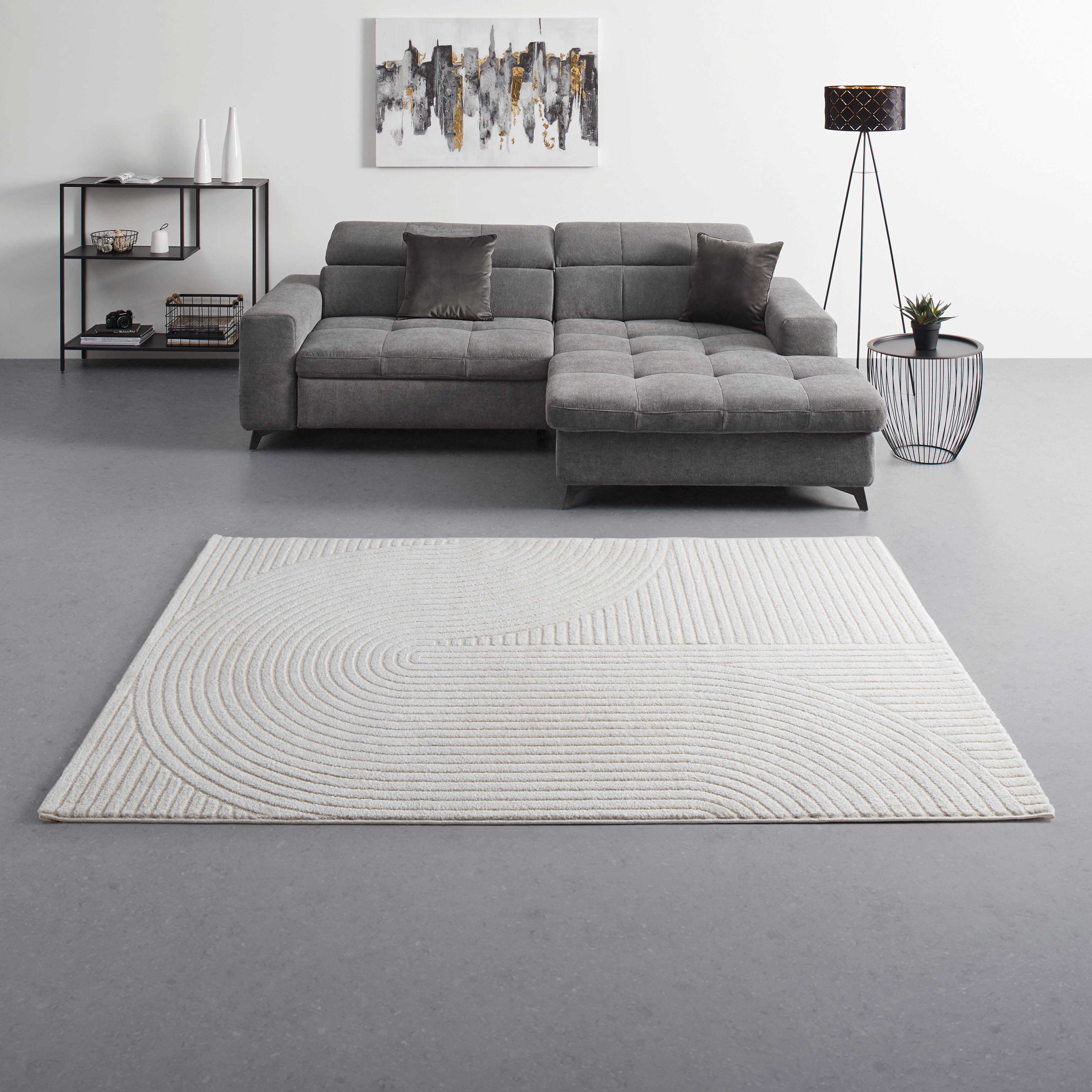 TKANÝ KOBEREC Elio 2, 120/170xcm, krémová - krémová, Moderní, textil (120/170cm) - Mömax