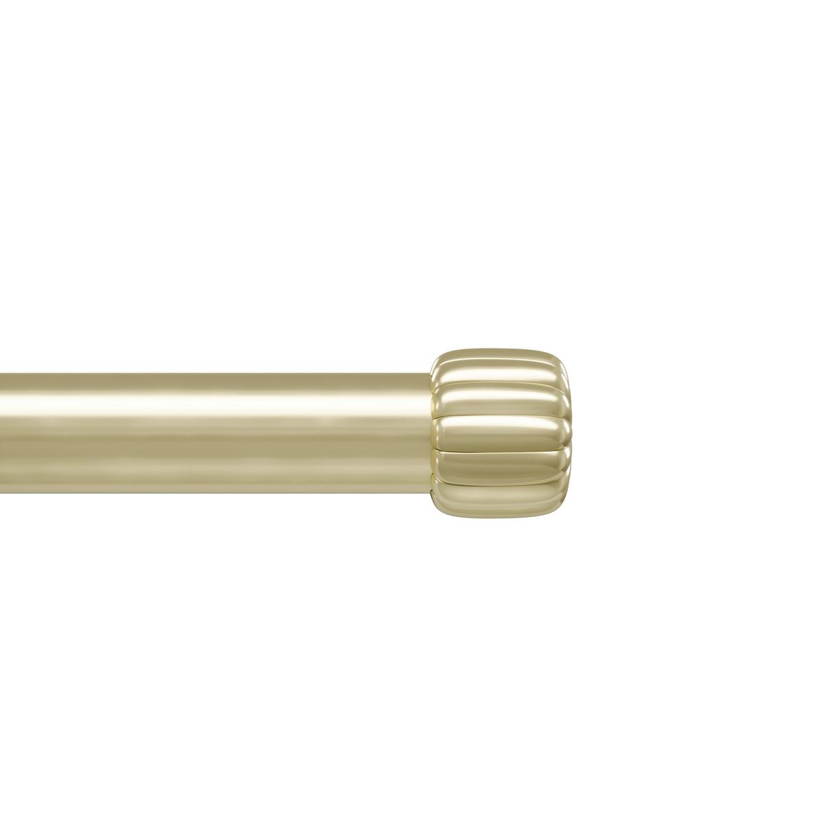 Vorhangstangenset Cleo Goldfarben L: 91-168 cm - Goldfarben, KONVENTIONELL, Kunststoff/Metall (91-168cm) - Umbra