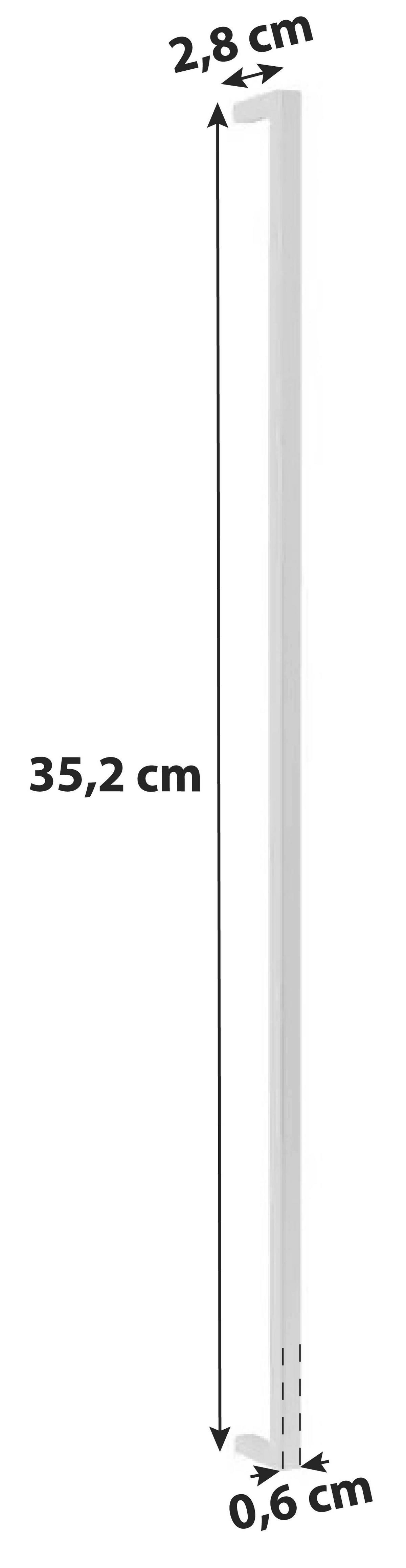 ÚCHYTKA NA NÁBYTEK UNIT - barvy nerez oceli, Moderní, kov (35,2/2,8/0,6cm) - Ondega