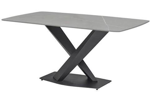 Esstisch Ventura - Schwarz/Grau, MODERN, Keramik/Metall (180/90/75cm) - MID.YOU