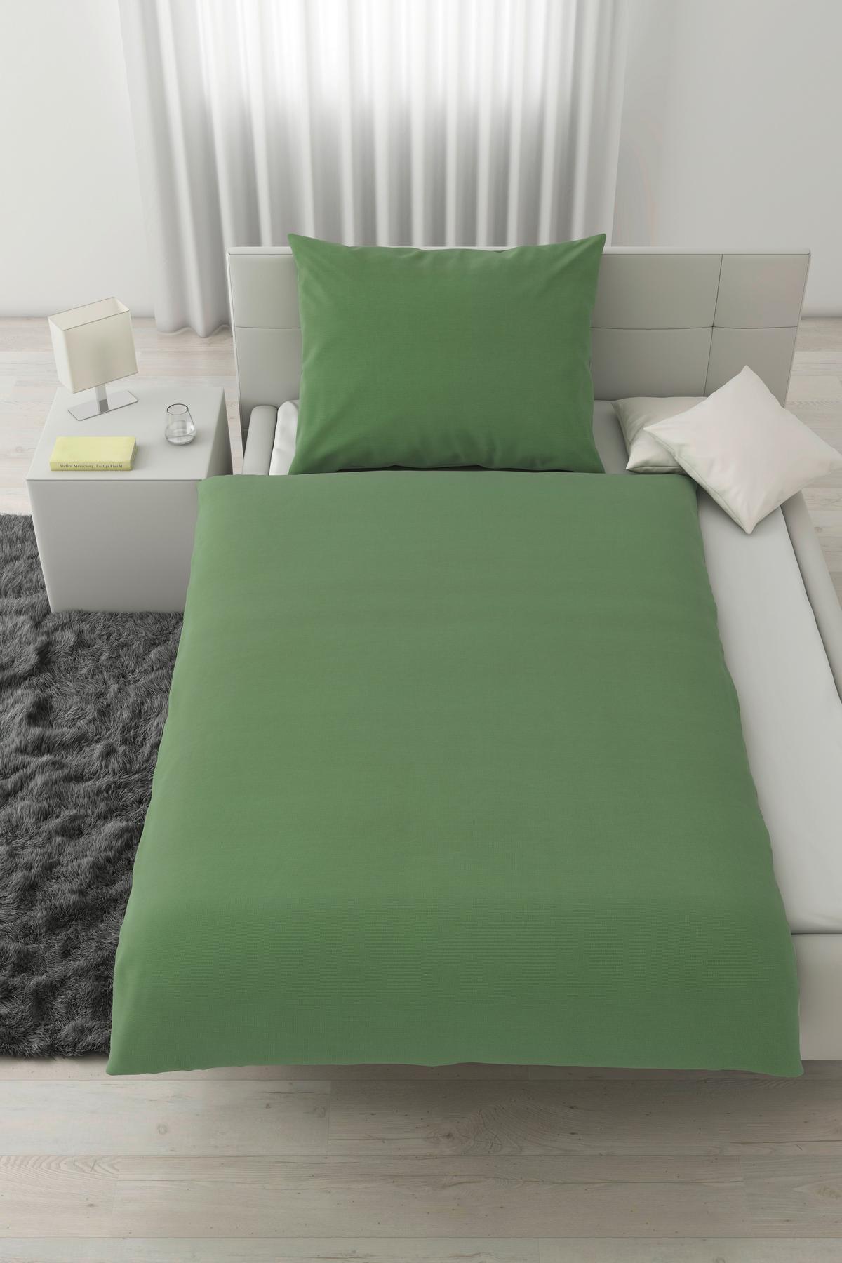 POVLEČENÍ Waffel, 140/200cm, zelená - zelená, Moderní, textil (140/200cm) - Modern Living