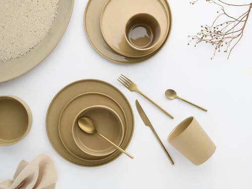 Kombiservice 21525 Futuro Sand - Sandfarben, Trend, Keramik - Creatable
