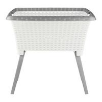 Koš na prádlo ANNA - bílá, Konvenční, plast (60/40/60cm) - Mömax