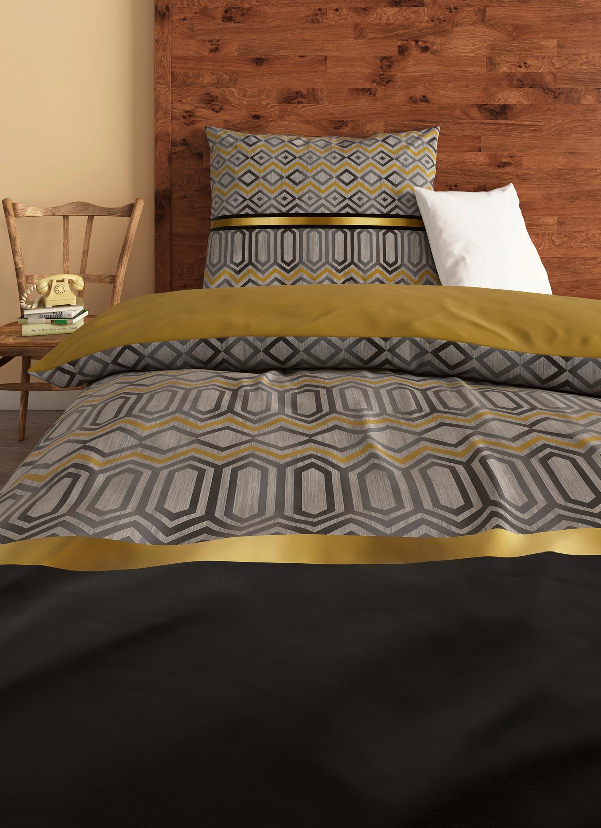 Ágyneműhuzat-garnitúra Elisa - színes/arany, Romantik / Landhaus, textil - James Wood