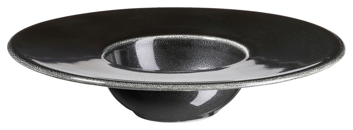Tellerset Angry Schwarz, 4-Teilig - Schwarz, Trend, Keramik (19cm) - Mäser