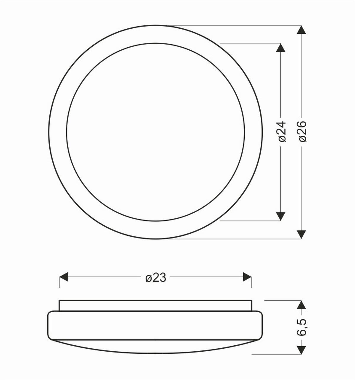 LED-DECKENLEUCHTE 12-75031 JASPER - Weiß, Basics, Metall (26/26/6.5cm)